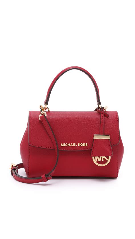 michael kors ava kirsche|michael kors ava satchel small.